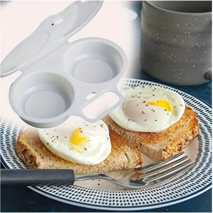 Eggkoker for mikrobølgeovn med sprutdeksel