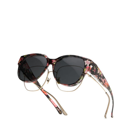 🕶 Nye oversize cateye-solbriller – Polariserte glass & UV400-beskyttelse