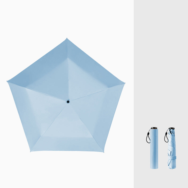 Ultralett karbonfiberparaply – UV-beskyttelse (svart belegg), sol- og regnbeskyttelse ☂️