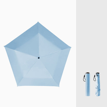 Ultralett karbonfiberparaply – UV-beskyttelse (svart belegg), sol- og regnbeskyttelse ☂️