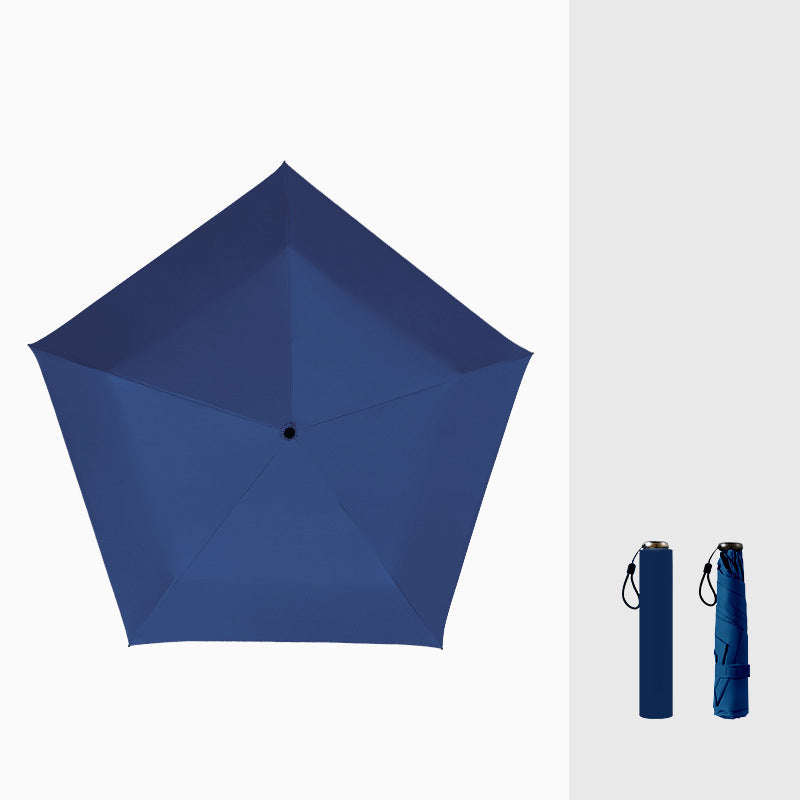 Ultralett karbonfiberparaply – UV-beskyttelse (svart belegg), sol- og regnbeskyttelse ☂️