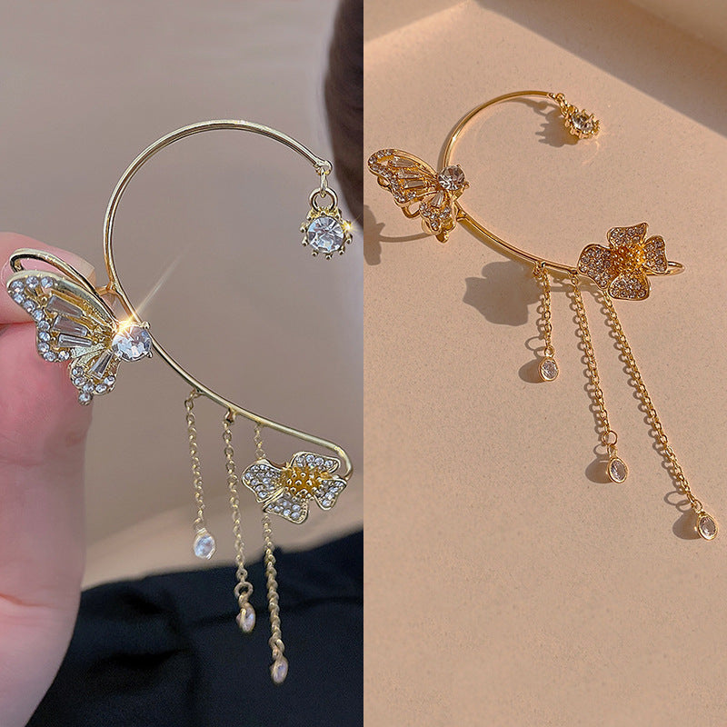 Enkle klipsøredobber med sommerfugler, blomstermotiver og dusker – elegante, komfortable og krever ingen hull i ørene