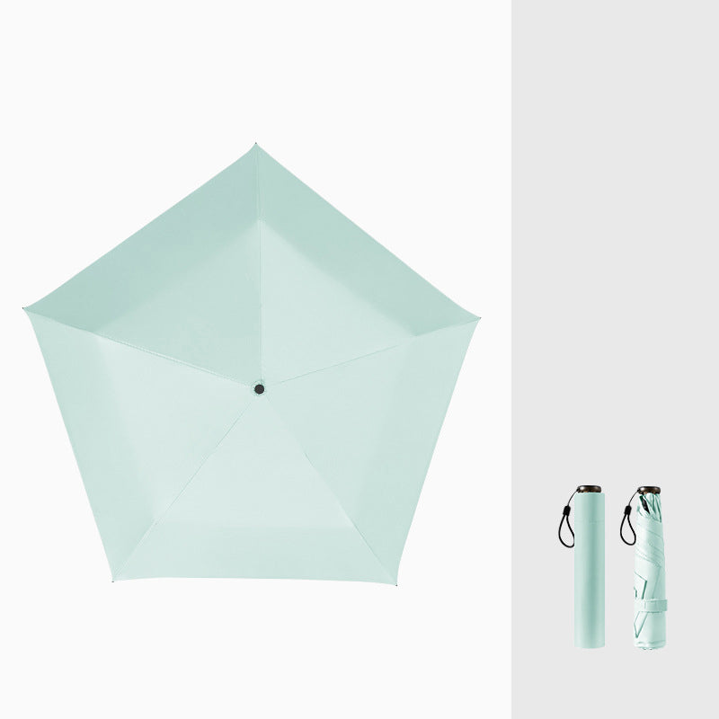 Ultralett karbonfiberparaply – UV-beskyttelse (svart belegg), sol- og regnbeskyttelse ☂️