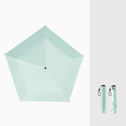 Ultralett karbonfiberparaply – UV-beskyttelse (svart belegg), sol- og regnbeskyttelse ☂️