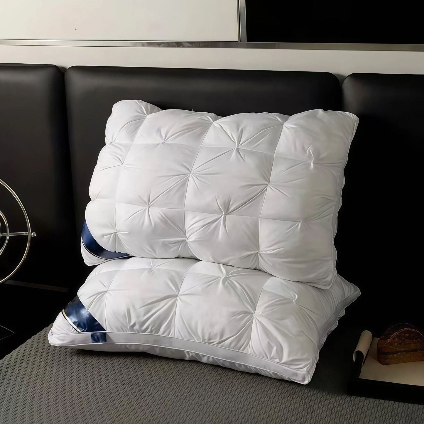 Ergonomisk nakkepute – pustende, myk, med 3D-sømteknologi (1 stk.)