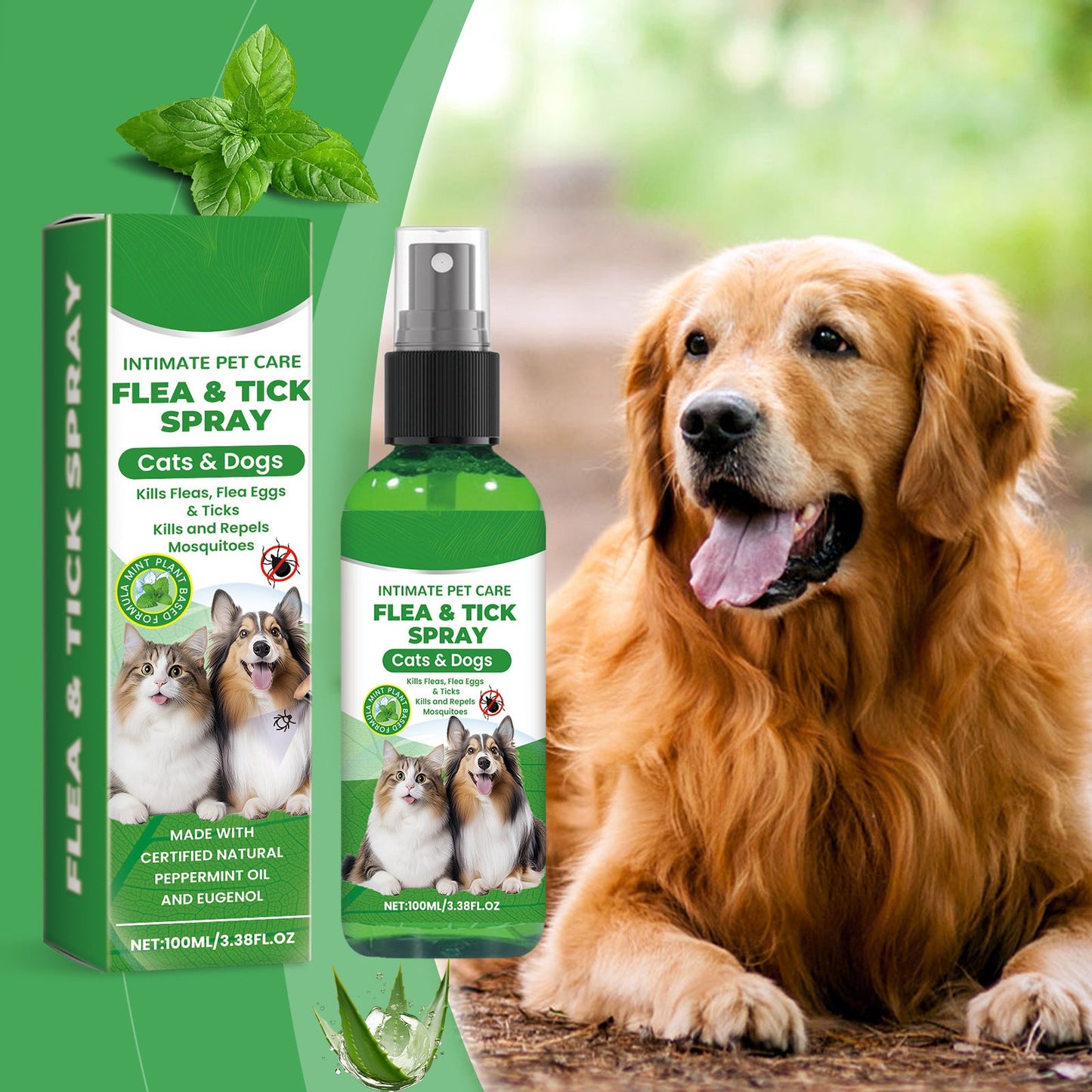 Naturlig loppe- og flåttspray 🐱🐶
