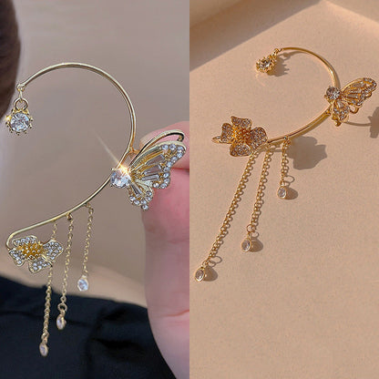 Enkle klipsøredobber med sommerfugler, blomstermotiver og dusker – elegante, komfortable og krever ingen hull i ørene