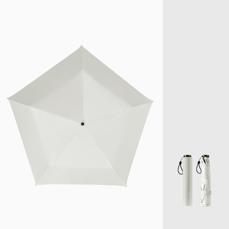 Ultralett karbonfiberparaply – UV-beskyttelse (svart belegg), sol- og regnbeskyttelse ☂️