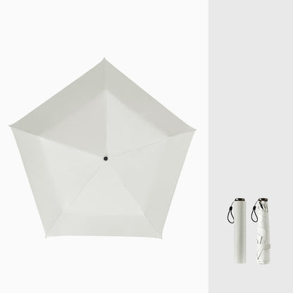 Ultralett karbonfiberparaply – UV-beskyttelse (svart belegg), sol- og regnbeskyttelse ☂️