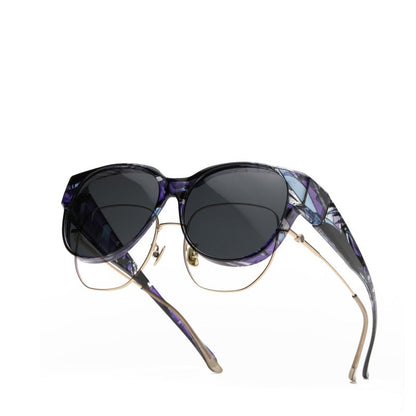 🕶 Nye oversize cateye-solbriller – Polariserte glass & UV400-beskyttelse
