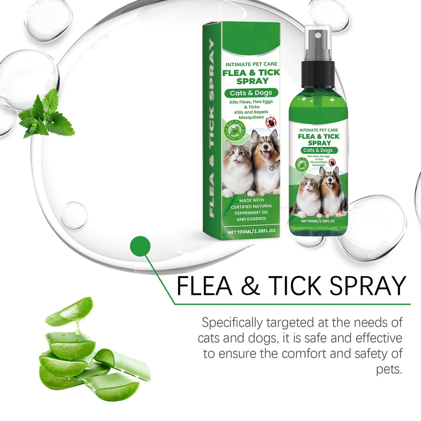 Naturlig loppe- og flåttspray 🐱🐶
