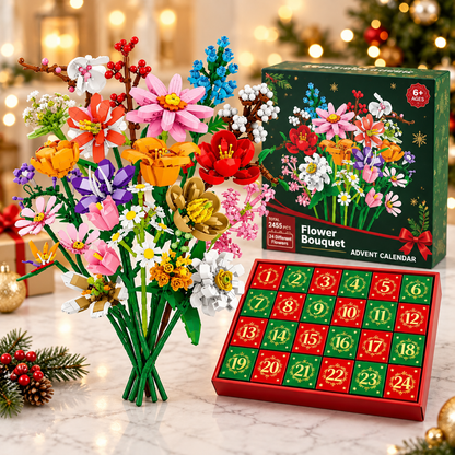 "Bloom & Build" julekalender – Bygg din egen magiske julebukett