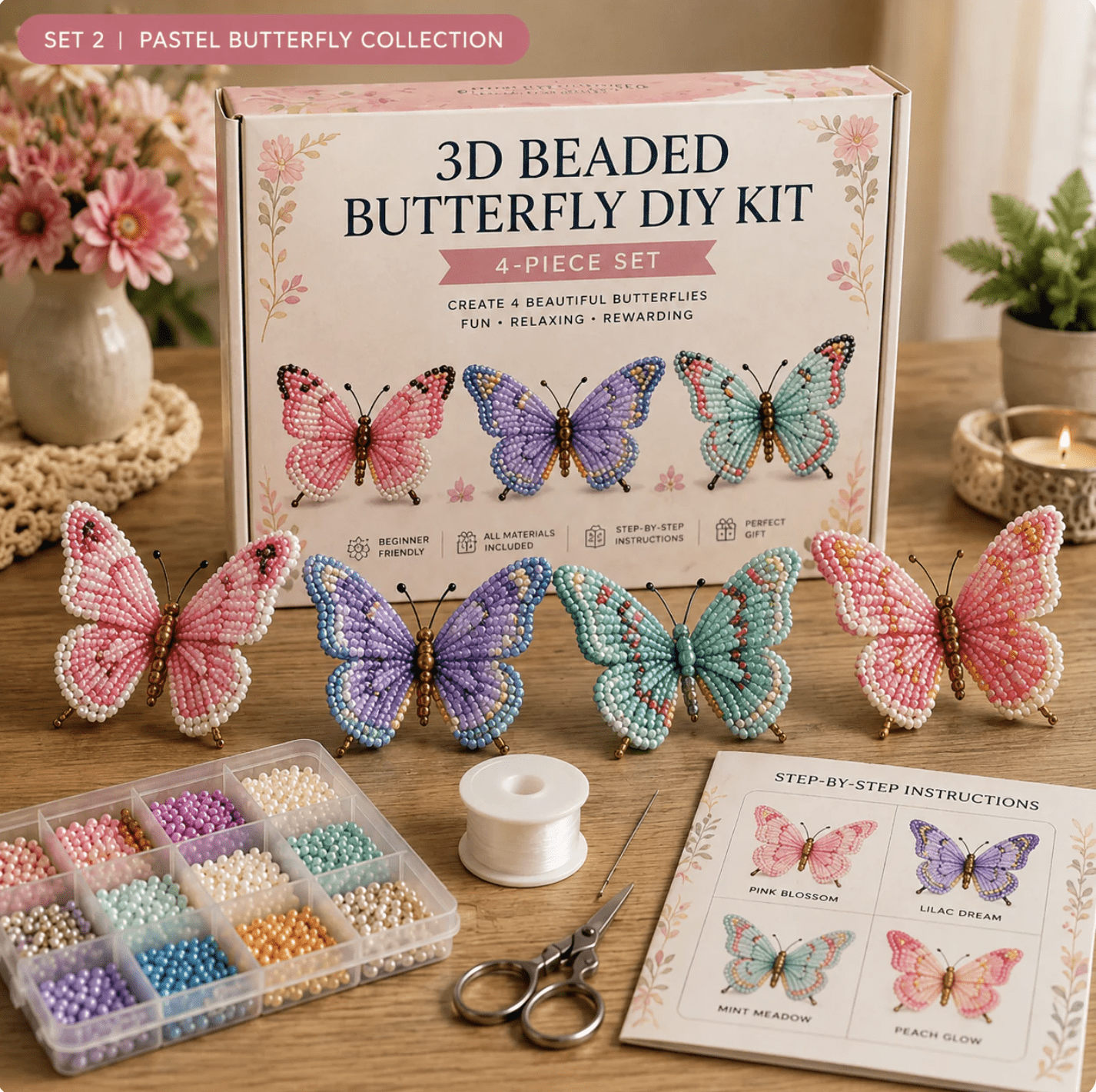 🦋 Perler og håndverk: Sommerfugl