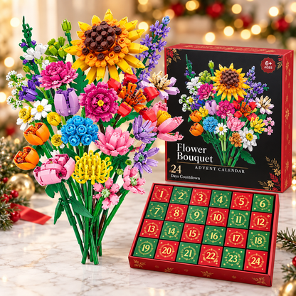 "Bloom & Build" julekalender – Bygg din egen magiske julebukett