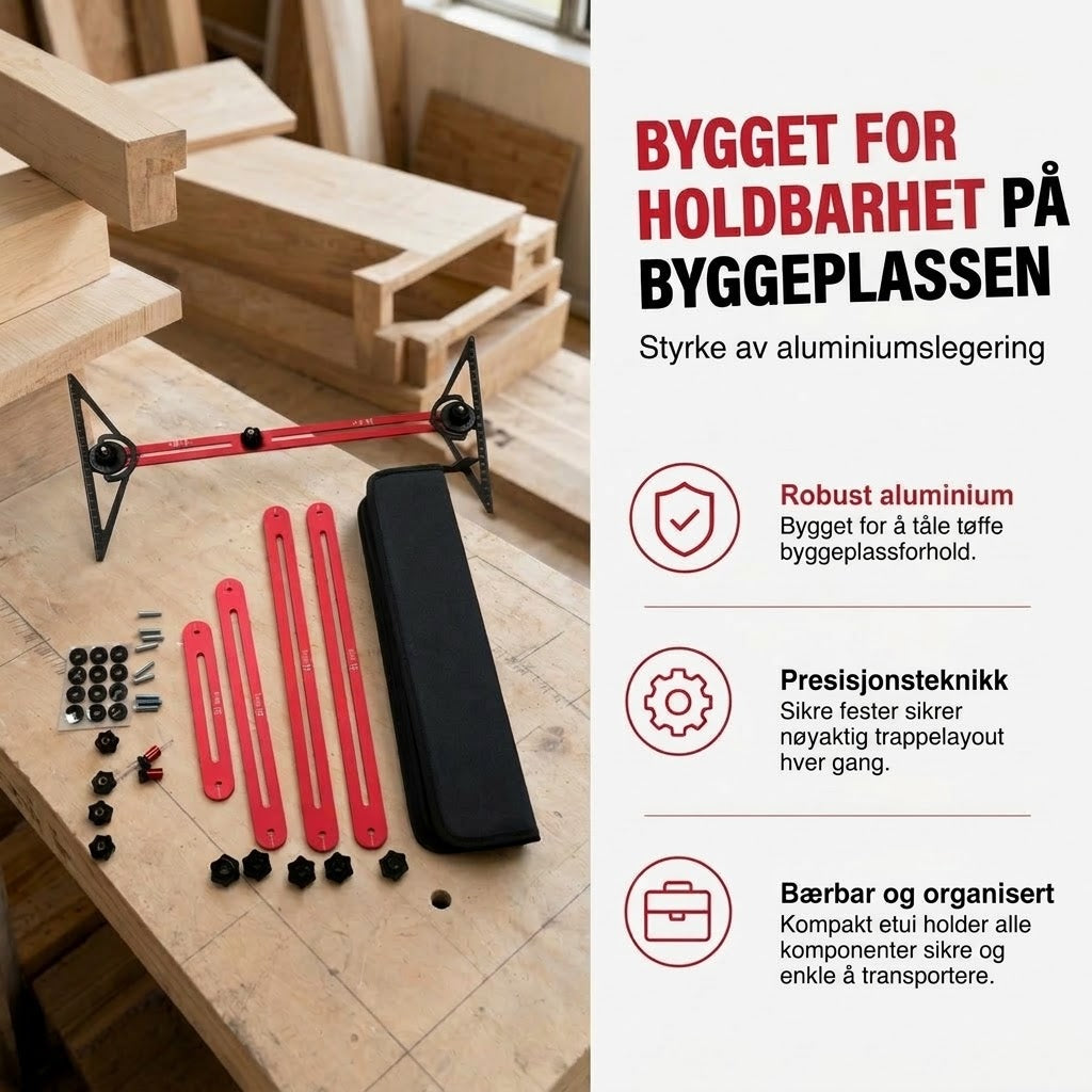 Slitesterkt måleverktøy i aluminium – Presis måling for gjør-det-selv og profesjonell bruk