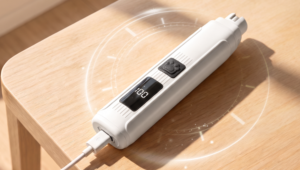 Elektrisk klosliper for kjæledyr med LED-strømindikator
