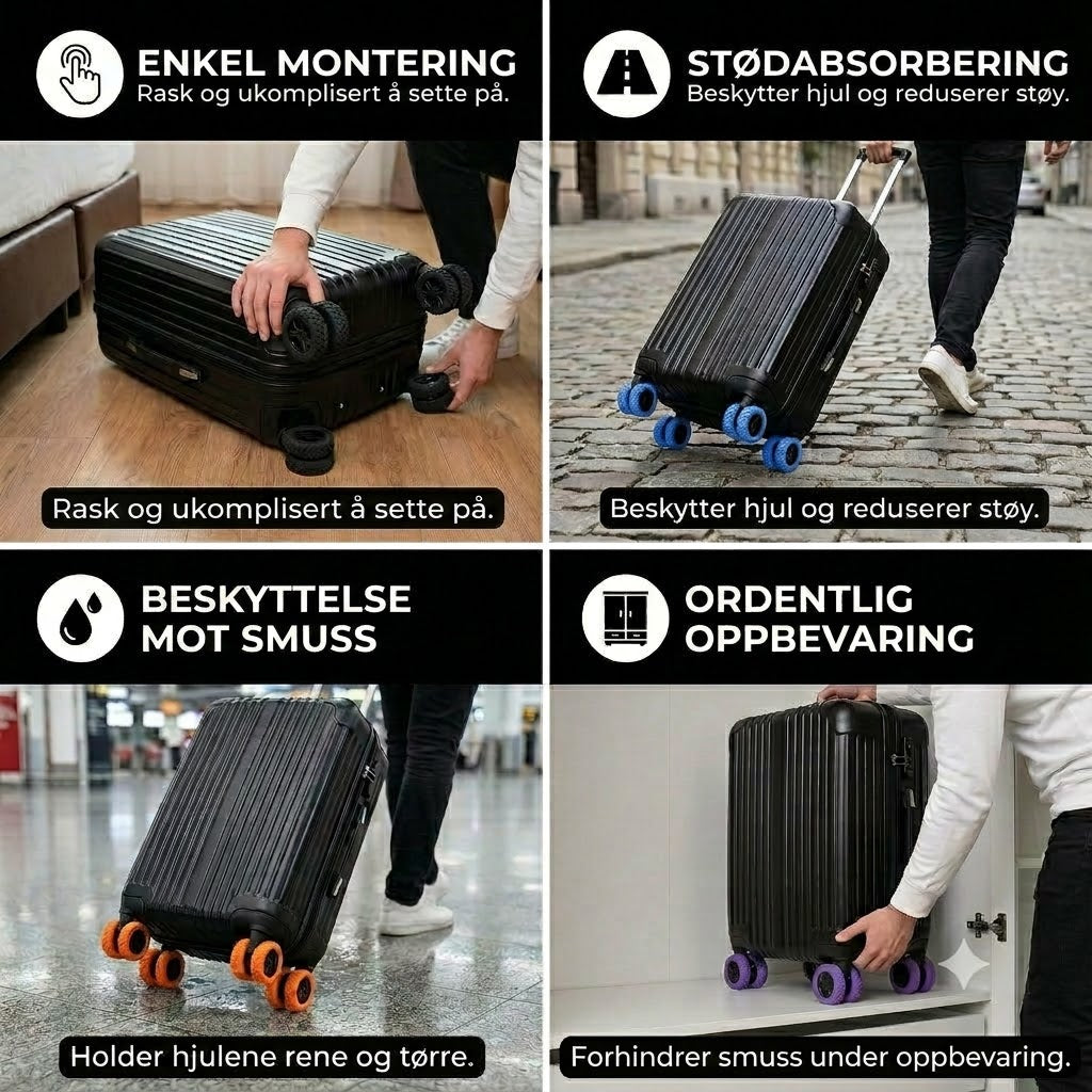 Hjulbeskytter til koffert