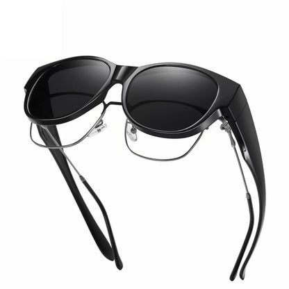 🕶 Nye oversize cateye-solbriller – Polariserte glass & UV400-beskyttelse
