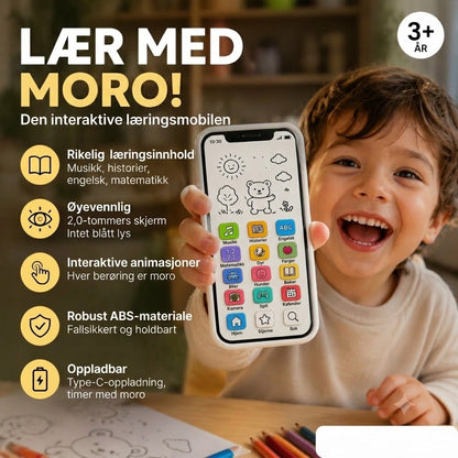 🔥📢 50 % rabatt 📱 Pedagogisk smarttelefon for barn | Læring gjennom lek, øyevennlig design – det ideelle valget for læring ✨👶
