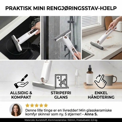 Praktisk mini rengjøringspinne – multifunksjonell rengjøringsbørste for vanskelig tilgjengelige hjørner og kanter