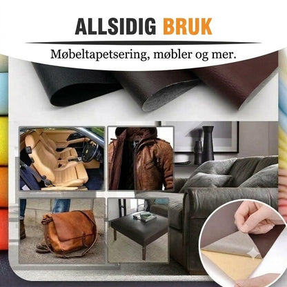 🛋️ Selvklebende reparasjonssett for skinn