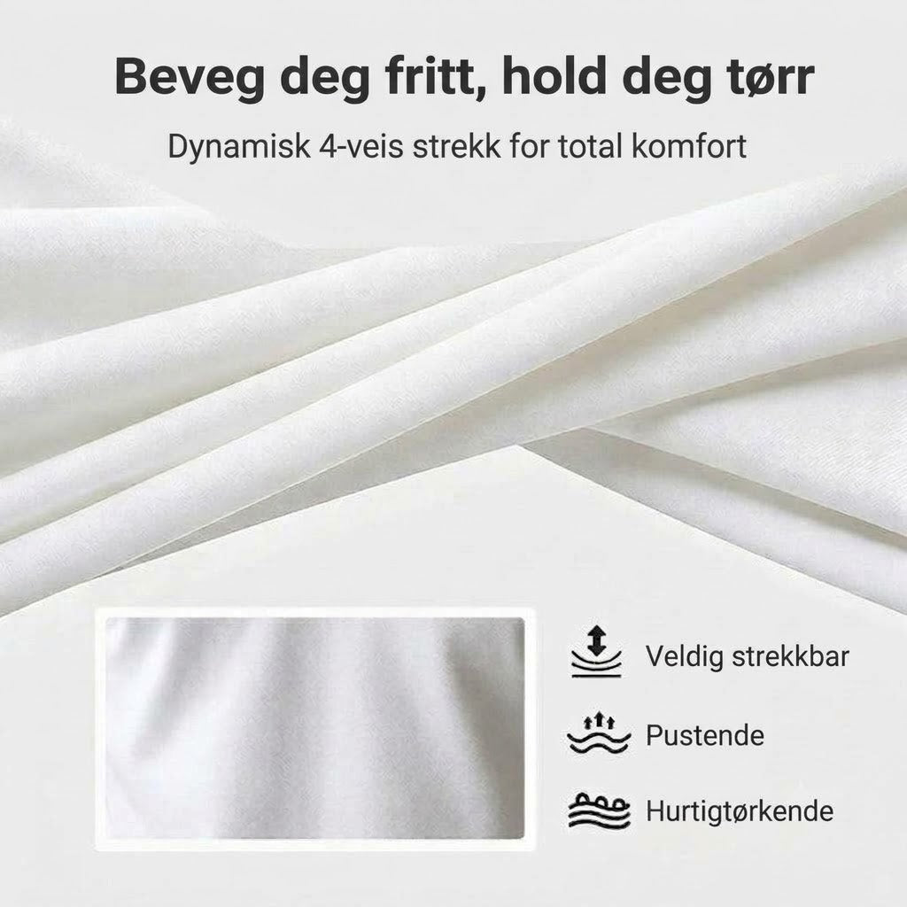 Kortermet poloskjorte til herre – Sportslig slim-fit