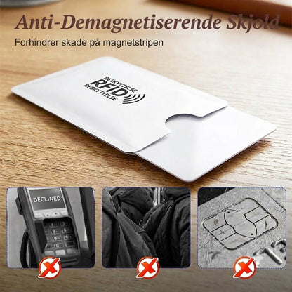 RFID-blokkerende kredittkortetui / Antiskimming-kortbeskytter