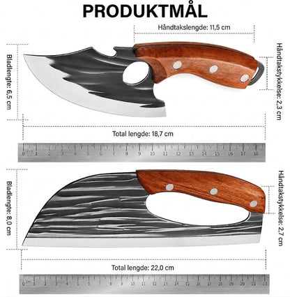 🔪 Førsteklasses kjøttknivsett (2-deler) – Ekstremt skarpe, perfekt for BBQ, grilling og matlaging.