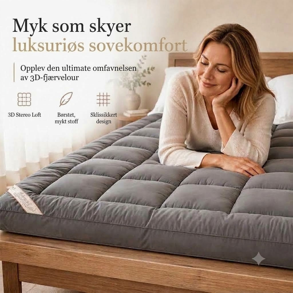 Myk vattert rullemadrass