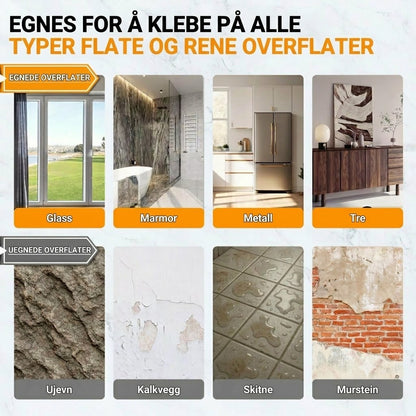 Kraftig selvklebende borrelås (1 sett med 20 stk.)
