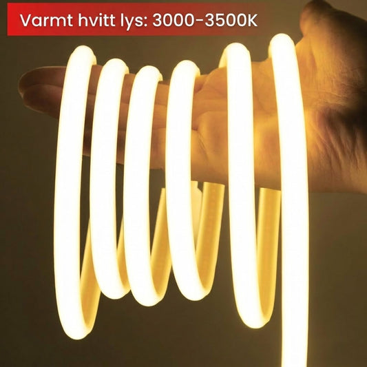Klippbar LED-stripe: Kan tilpasses etter dine behov!