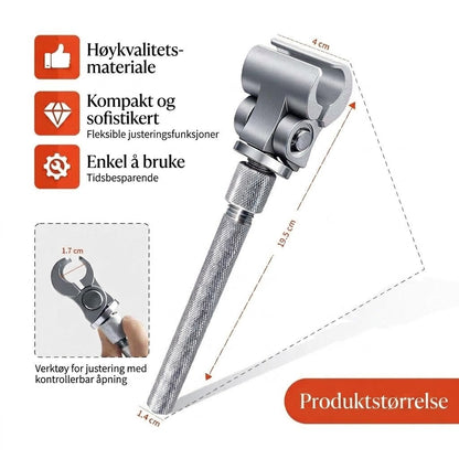 Universell justerbar hengselnøkkel