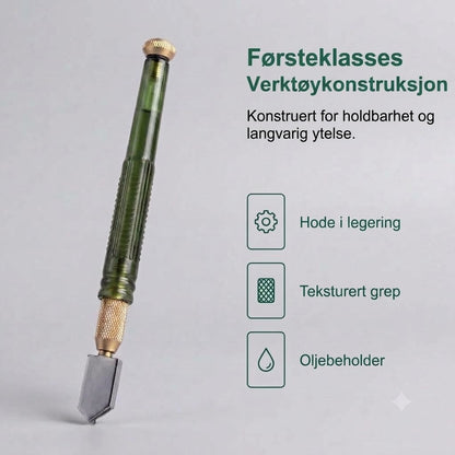 Profesjonell diamantglasskjærer – Skjærehjul i herdet legering