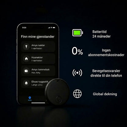 GP90 – Nøyaktig GPS-tracker uten abonnement (Android/iOS)