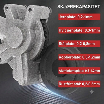 Tilbehør for plateskjæring til boremaskin – Elektrisk metallsaks og plateskjærer
