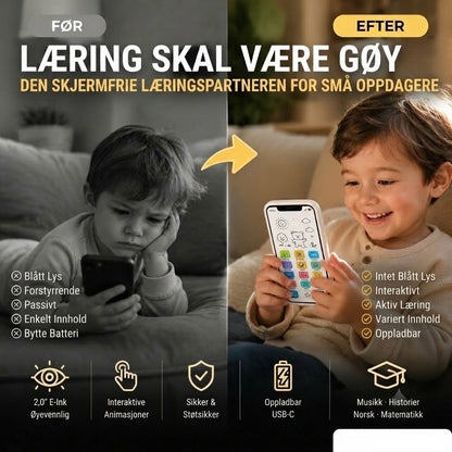 🔥📢 50 % rabatt 📱 Pedagogisk smarttelefon for barn | Læring gjennom lek, øyevennlig design – det ideelle valget for læring ✨👶