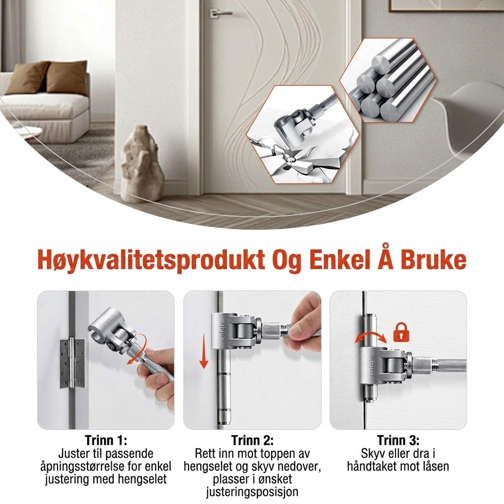Universell justerbar hengselnøkkel