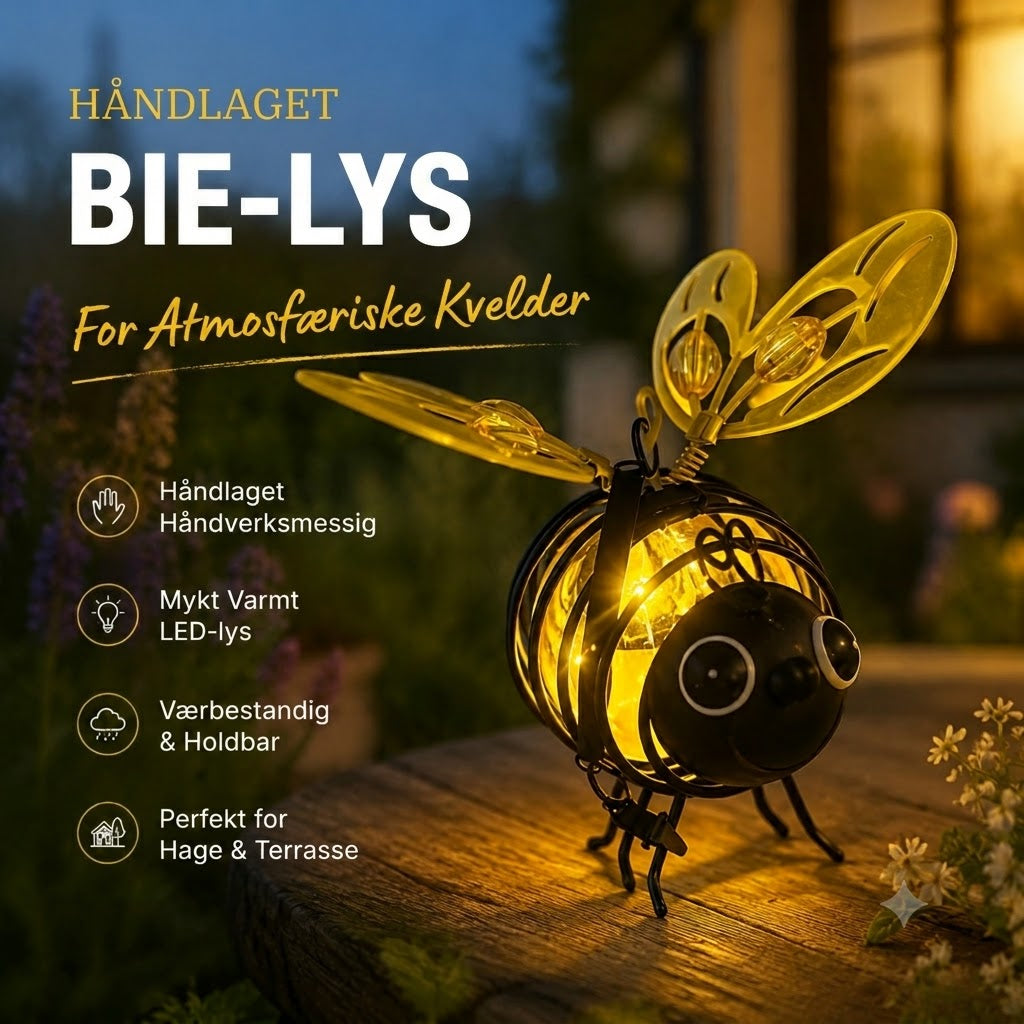 Bieformet solcelle-hengelampe