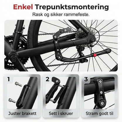 🚲 Justerbar sykkelstøtte | Passer til 24-29 tommers sykler