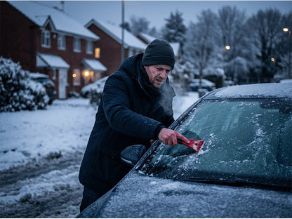 Ekstra tykt halvt biltrekk, sol- og snøbestandig, frost- og UV-beskyttende