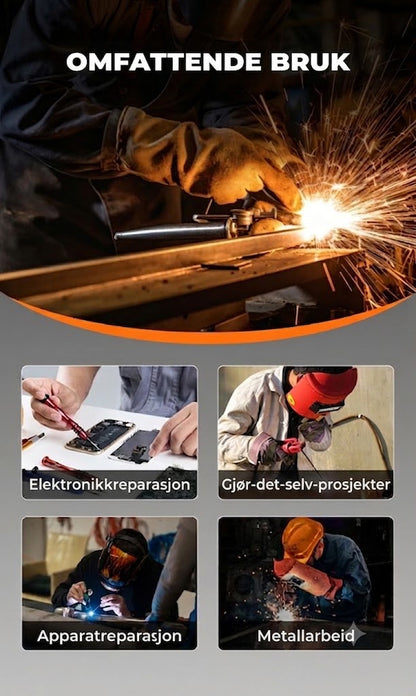 ⚒️ Effektivt 80W loddeboltsett – 12-delers sett