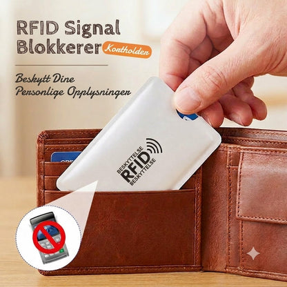 RFID-blokkerende kredittkortetui / Antiskimming-kortbeskytter