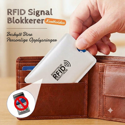 RFID-blokkerende kredittkortetui / Antiskimming-kortbeskytter