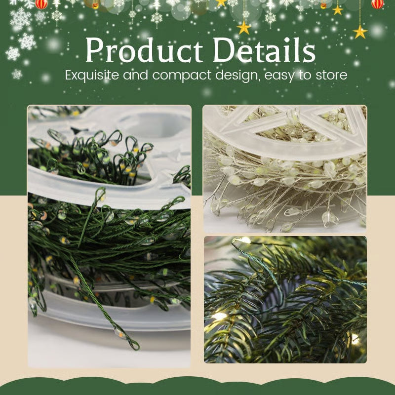 LED-lyslenke i kobbertråd med klyngeeffekt