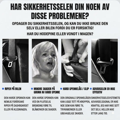 Sikkerhetsbeltepute / skulderpute til bilbelte med billogo