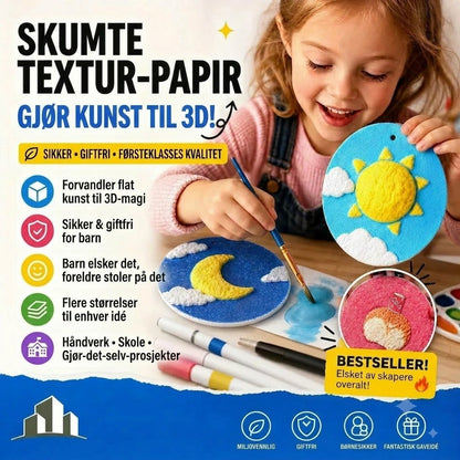 👩‍🎨🔮 Sikkert skumpapir (mosegummi) for barn – mykt og fleksibelt, ideelt for kreative prosjekter, læring og barnehåndverk 🎁✂️