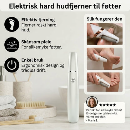 Elektrisk hardhudfjerner for føtter