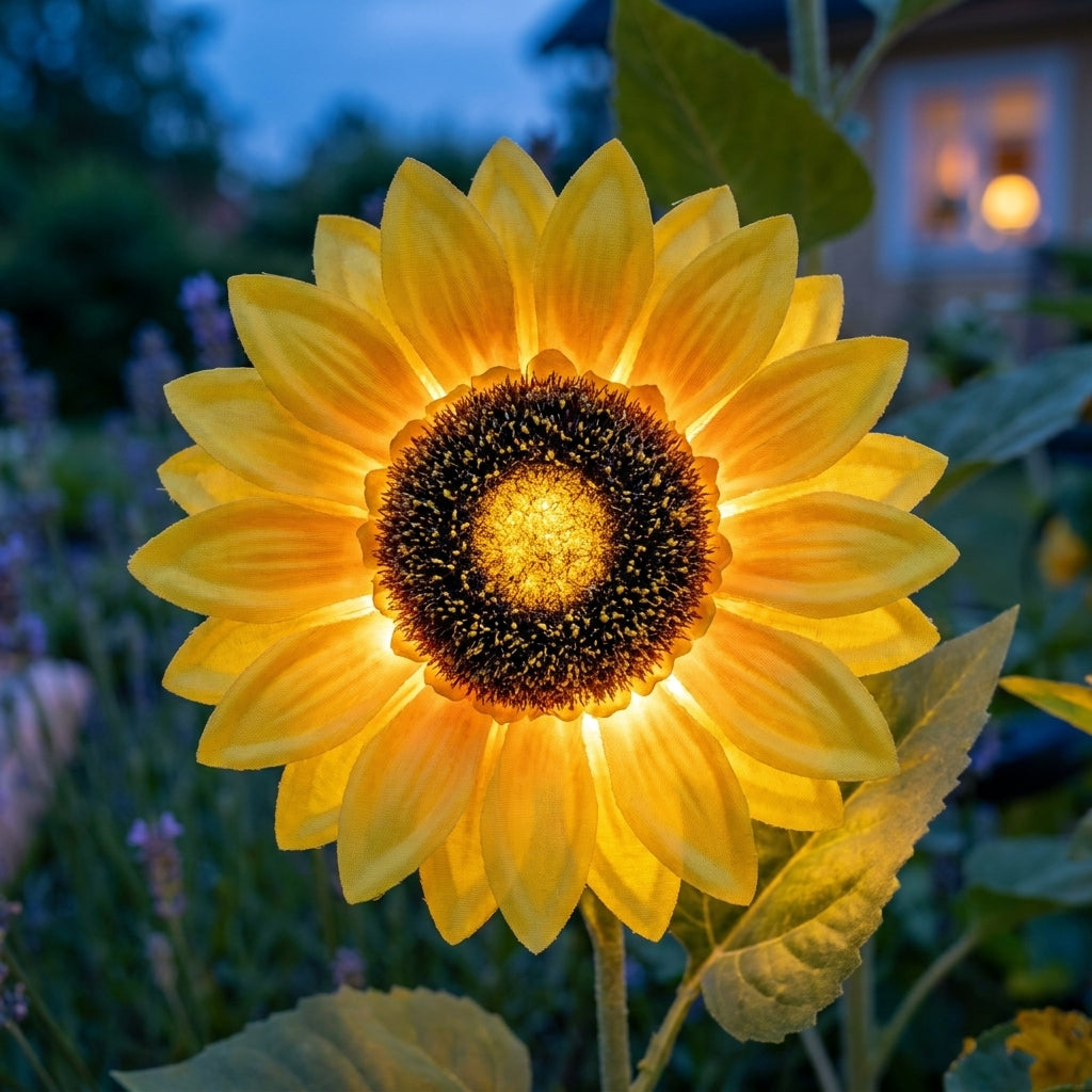 🌻 Solcelledrevet solsikke-hagelys – Ser ut som en ekte solsikke