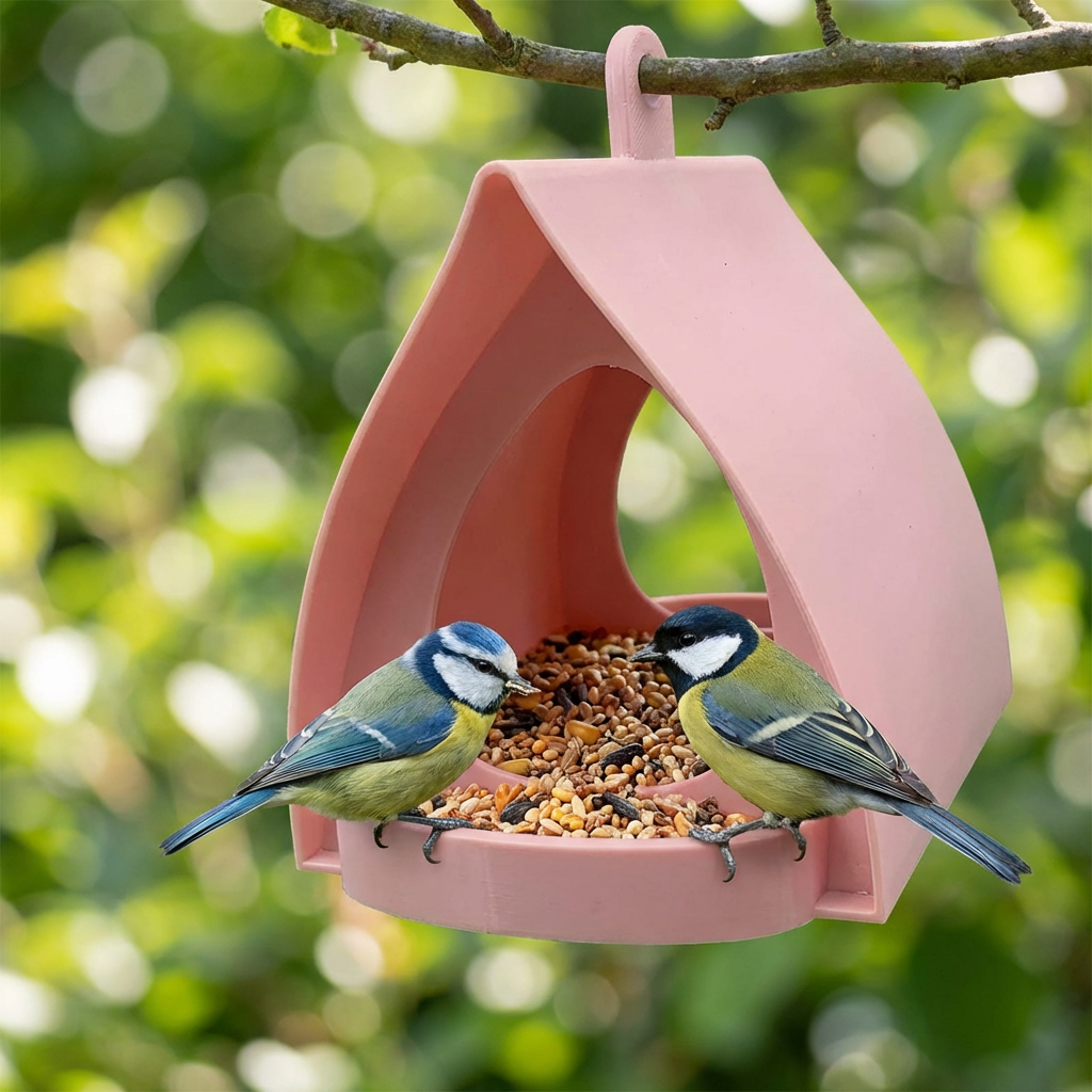 Hengende fuglemater – Stor kapasitet, ideell for hager og balkonger