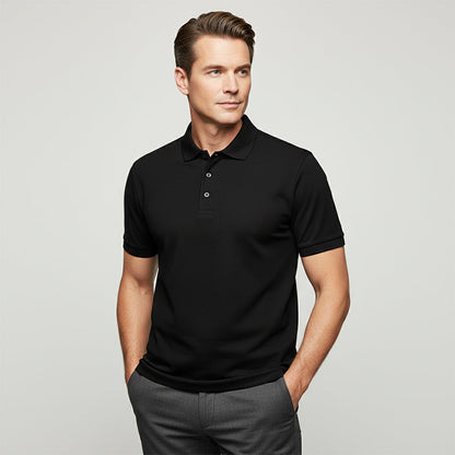 Kortermet poloskjorte til herre – Sportslig slim-fit